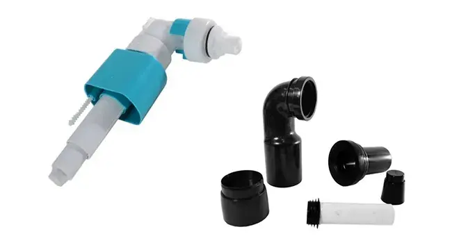 Set Cadru incastrat pentru vas WC cu buton H Negru, Rea [6]
