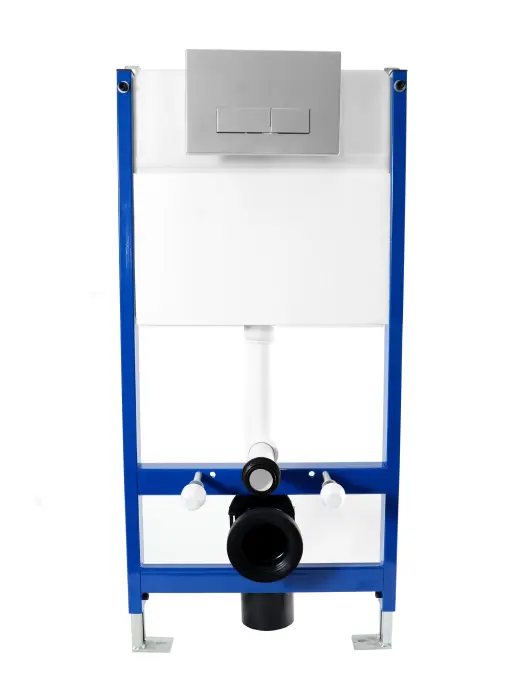 Set Cadru incastrat pentru vas WC cu buton H Negru, Rea [4]