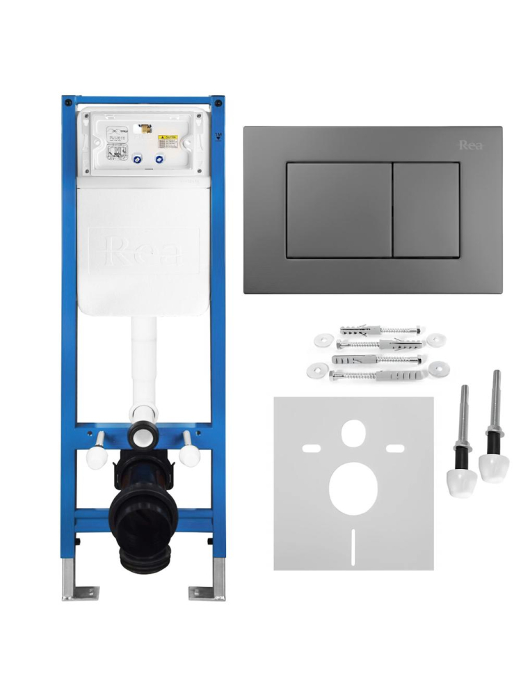 Set Cadru Ingropat Slim Rea 024N Buton J Titan WC suspendat [12]