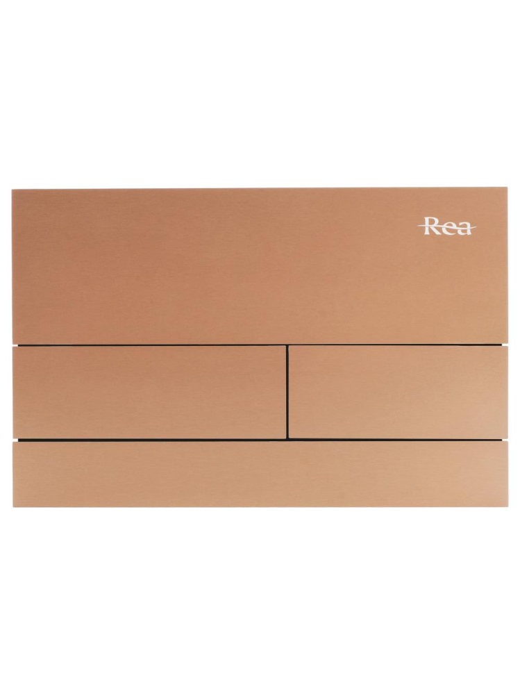 Set cadru ingropat Rea Slim 024N pentru WC buton T cupru periat [3]