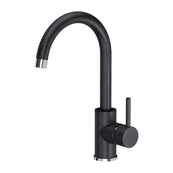 Set chiuveta bucatarie Rea Nils 5 in 1 negru cu o cuva si baterie [10]