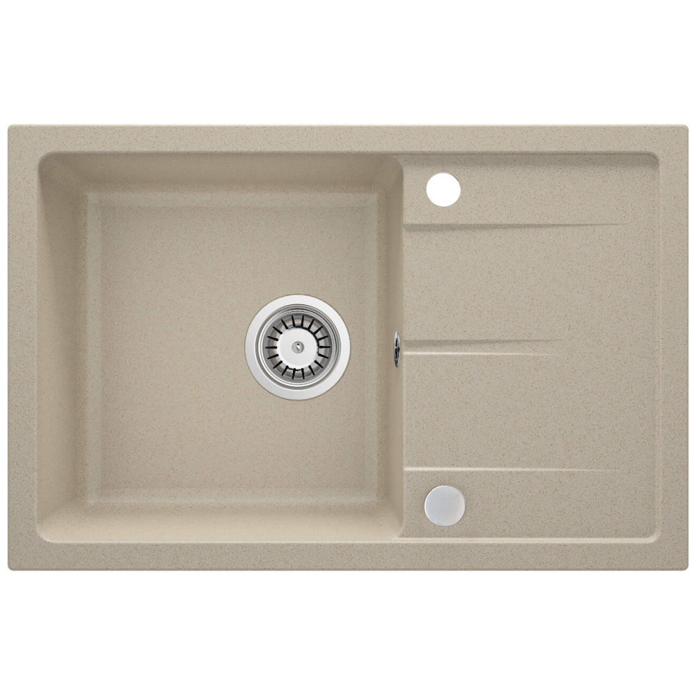 Set chiuveta bucatarie si baterie Deante Leda finisaj bej 67x44cm [2]