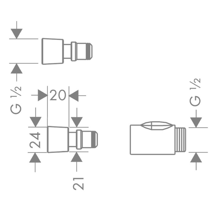 Set cuplare rapida pentru para de dus, Hansgrohe, negru [2]