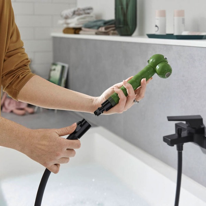 Set cuplare rapida pentru para de dus, Hansgrohe, negru [3]