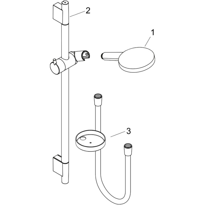 Set de dus cu bara 65 cm Hansgrohe, Raindance Select S, crom [5]