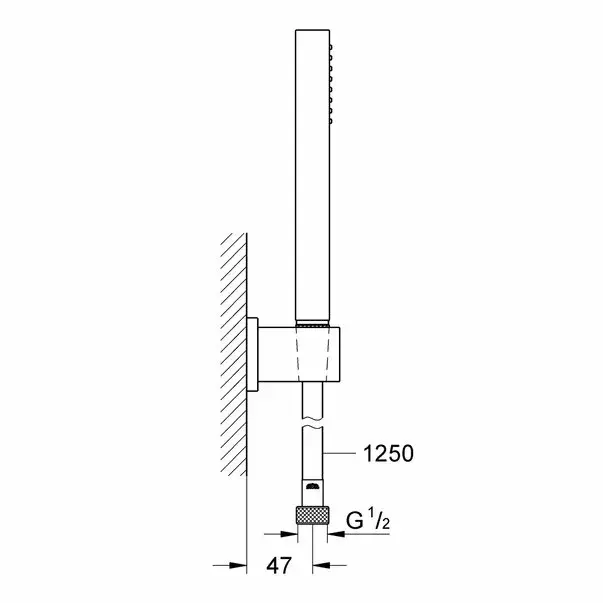 Set de dus Grohe Euphoria Cube Stick cu porter [2]