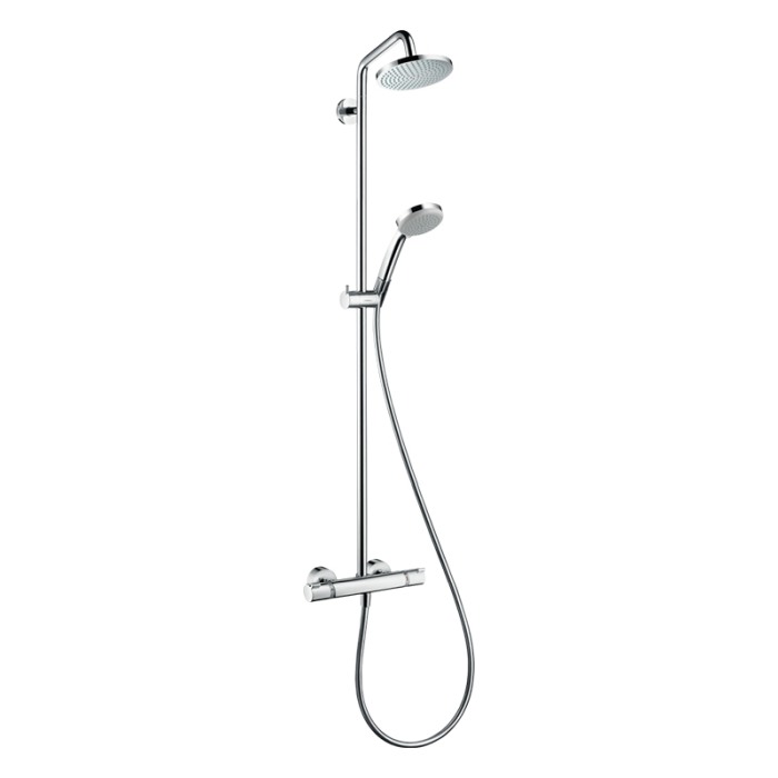 Set de dus, Hansgrohe, Croma 160, 1 jet, cu baterie termostatata, crom [1]