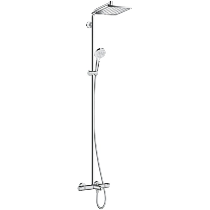 Set de dus Hansgrohe, Crometta E 240, cu palarie, para de dus si baterie de cada, crom [1]