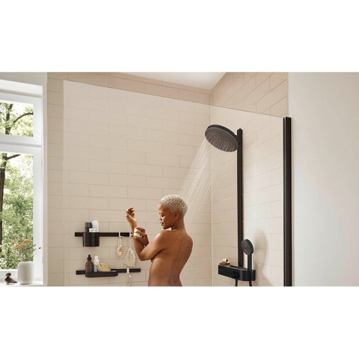 Set de dus, Hansgrohe, Pulsify S, cu palarie de dus 260 2 jeturi, baterie ShowerTablet Select, negru mat [3]