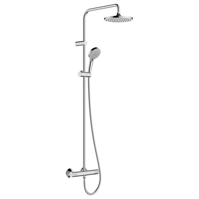 Set de dus Hansgrohe, Vernis Blend 200, cu baterie termostatata, crom [1]
