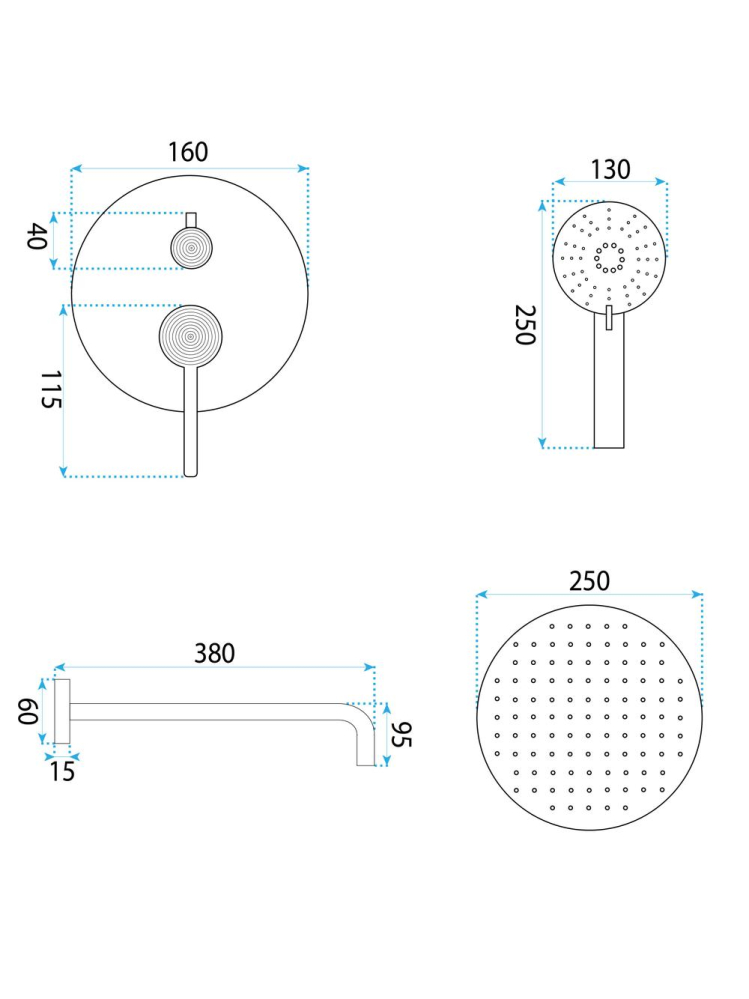 Set de dus incastrat Rea Foster auriu periat + BOX [10]