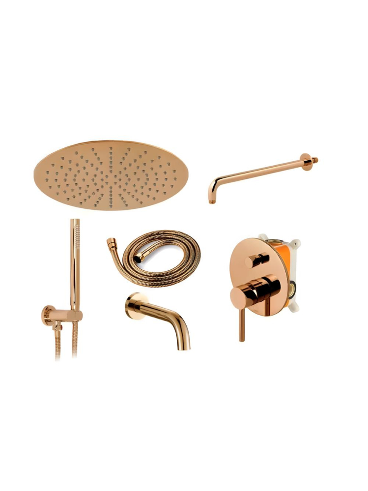 Set de duș incastrat Rea Lungo cupru + BOX [5]
