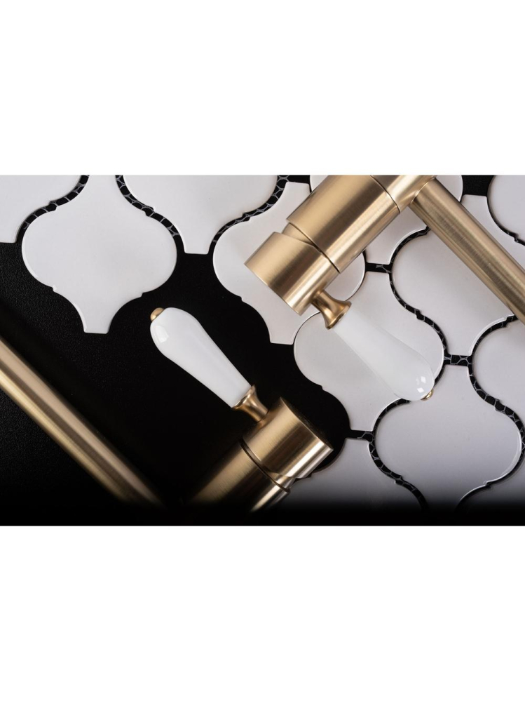 Set de dus incastrat Rea Serra auriu periat + BOX [8]