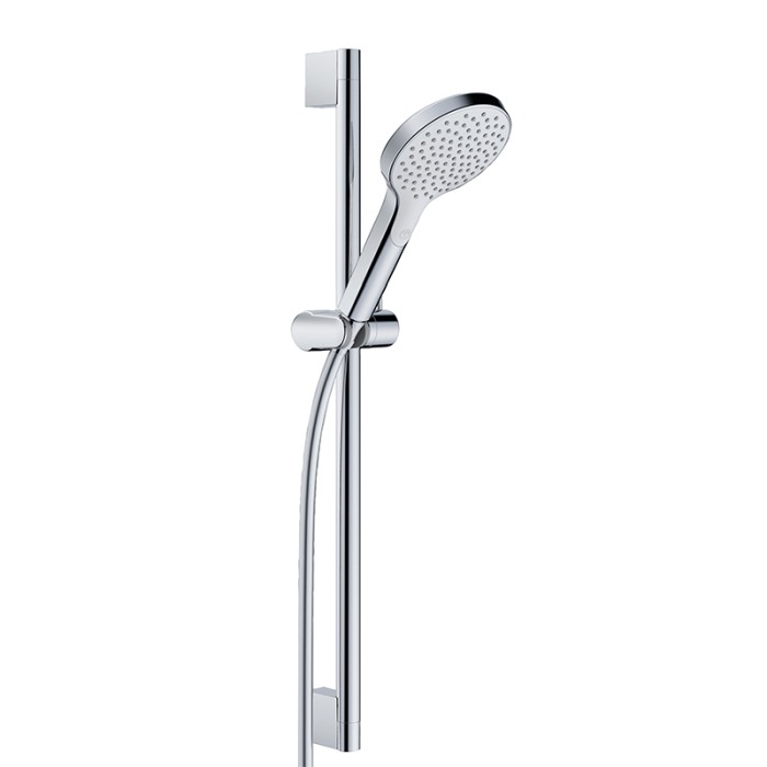 Set de duș, Kludi, xDive, cu pară 1S, bară de 60cm și furtun de 160cm, crom [1]