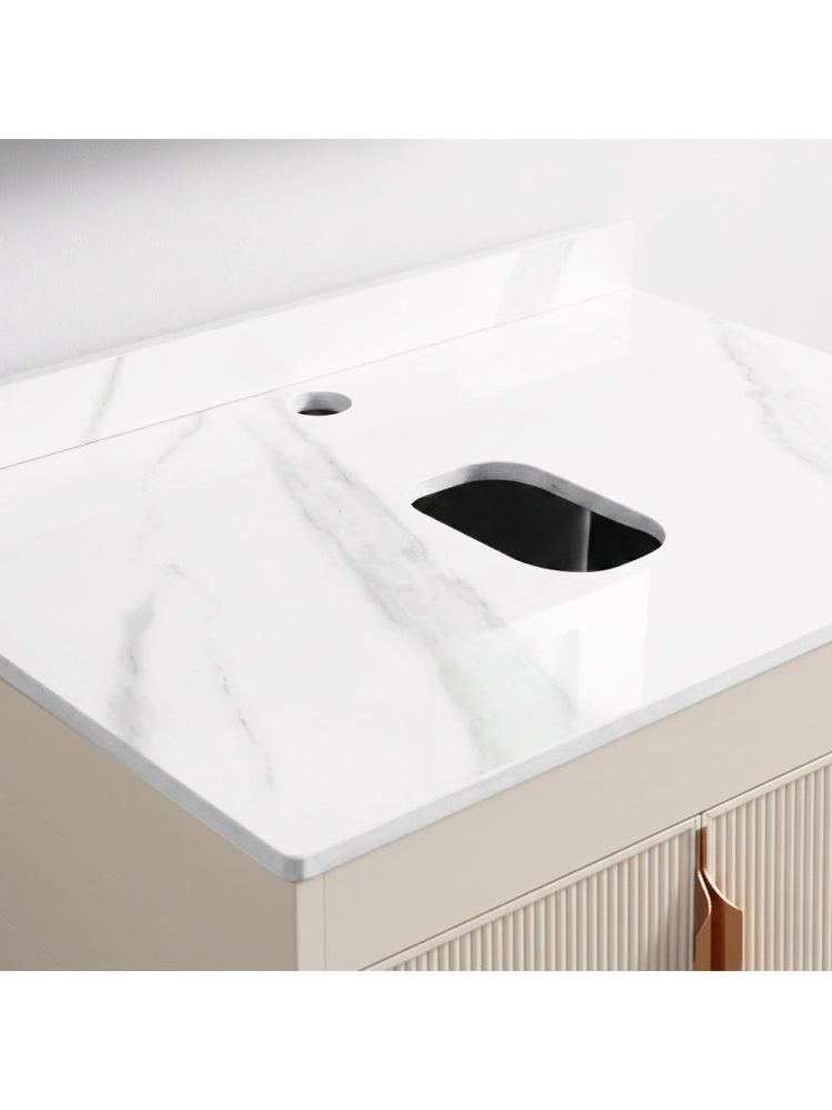 Set de mobilier de baie cu blat Modo 60cm Bej [5]