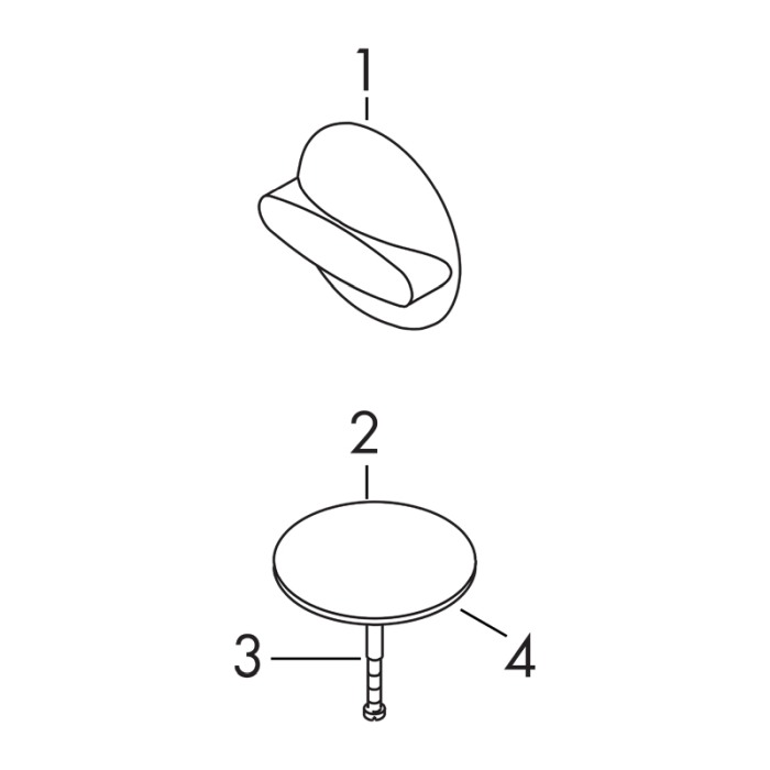 Set de ornamente, Hansgrohe, pentru instalatiile de cada Flexaplus, negru mat [3]