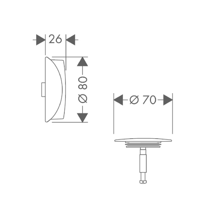 Set de ornamente, Hansgrohe, pentru instalatiile de cada Flexaplus, negru mat [2]