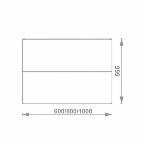 Set dulap baza suspendat Gala Shona alb 2 sertare blat 100 cm si dulap mediu [3]