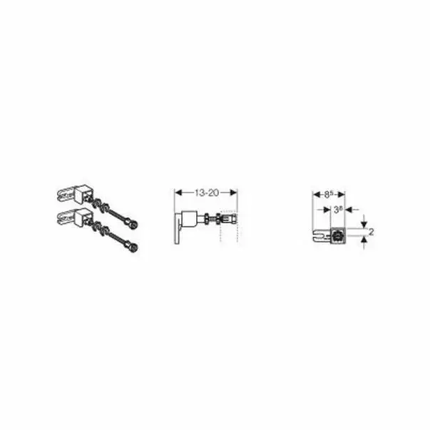 Set fixare rapida Geberit Duofix [2]