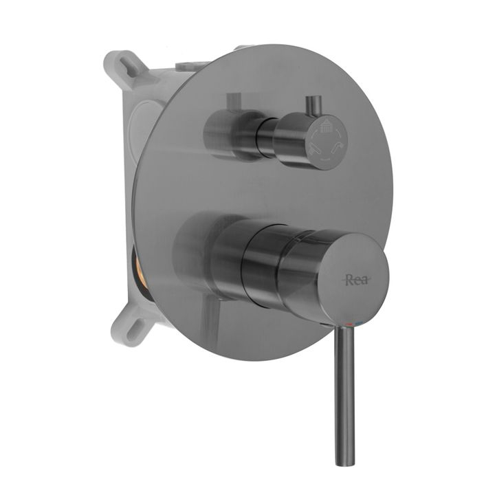 Set încastrat cadă și duș Rea Lungo titan + BOX [3]