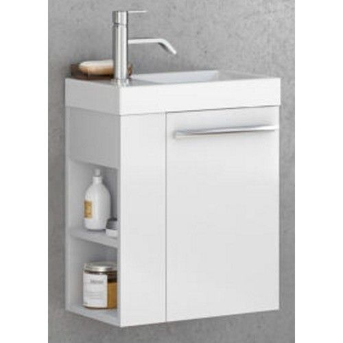Set mobilier baie (masca si lavoar) Kolpa San Kiki 51x25xH51 cm, deschidere dreapta, alb [1]