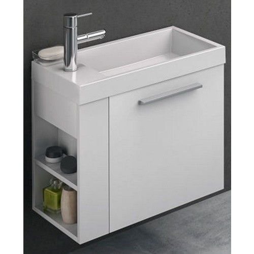 Set mobilier baie (masca si lavoar) Kolpa San Kiki 61x30xH51 cm, deschidere dreapta, alb [1]