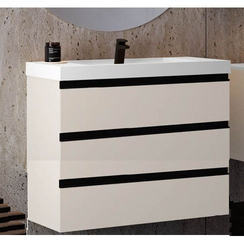 Set mobilier baie (masca stativa cu 3 sertare si lavoar) Kolpa San Harmony 120x48xH90, gri deschis [1]