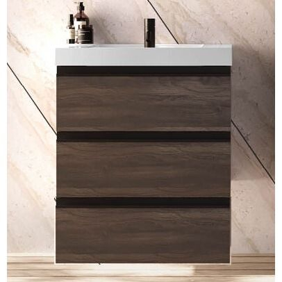 Set mobilier baie (masca stativa cu 3 sertare si lavoar) Kolpa San Harmony 120x48xH90, stejar inchis [1]