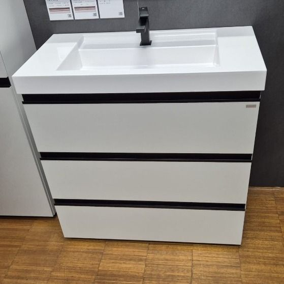 Set mobilier baie (masca stativa cu 3 sertare si lavoar) Kolpa San Harmony 70x48xH90, gri deschis [5]