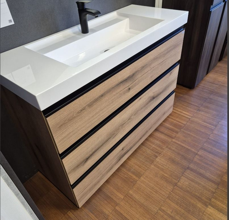 Set mobilier baie (masca stativa cu 3 sertare si lavoar) Kolpa San Harmony 70x48xH90, stejar natur [4]