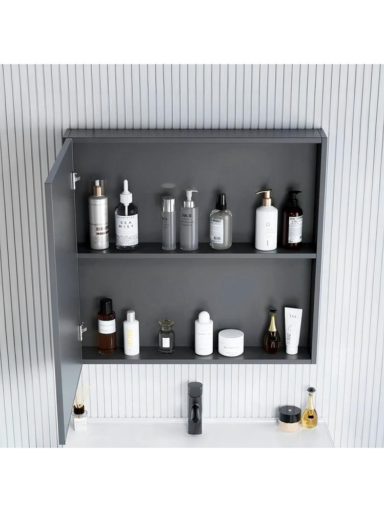 Set mobilier de baie cu lavoar Denver 80cm Grey [3]