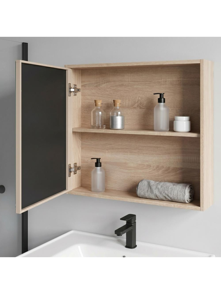 Set mobilier de baie cu lavoar Gama T25023 BXM 80CM bej [7]