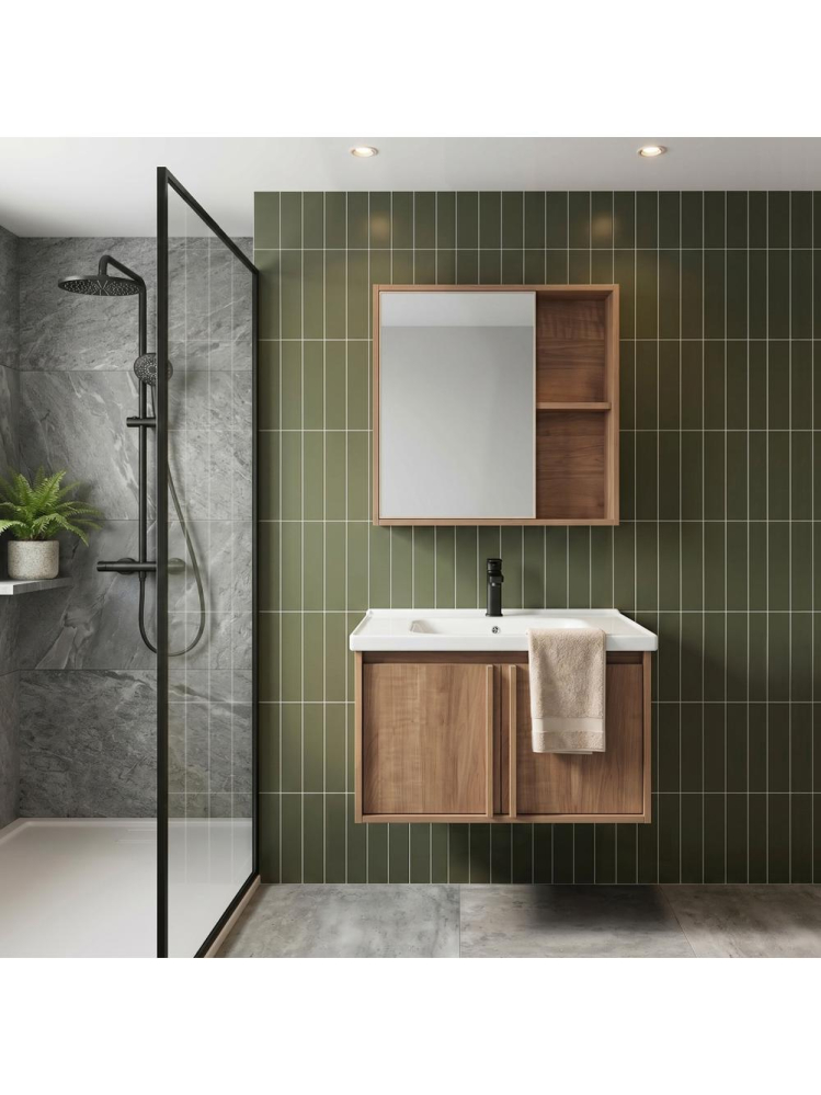 Set mobilier de baie cu lavoar Gama T25023 HHL 60CM maro [5]