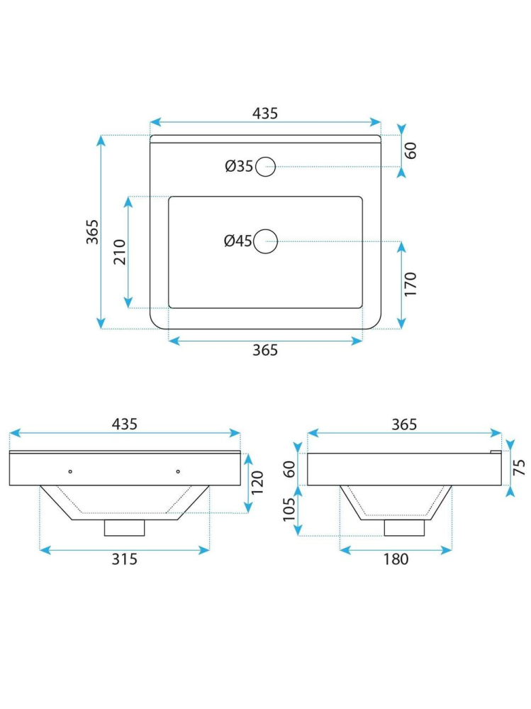 Set mobilier de baie cu lavoar Molly 40cm Bej [9]