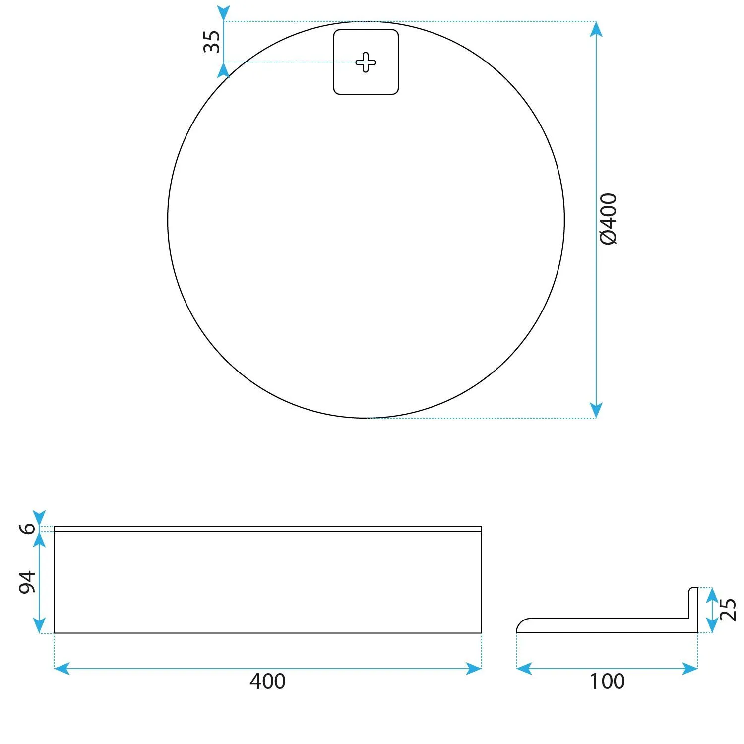 Set mobilier de baie cu lavoar Molly 40cm Alb [9]