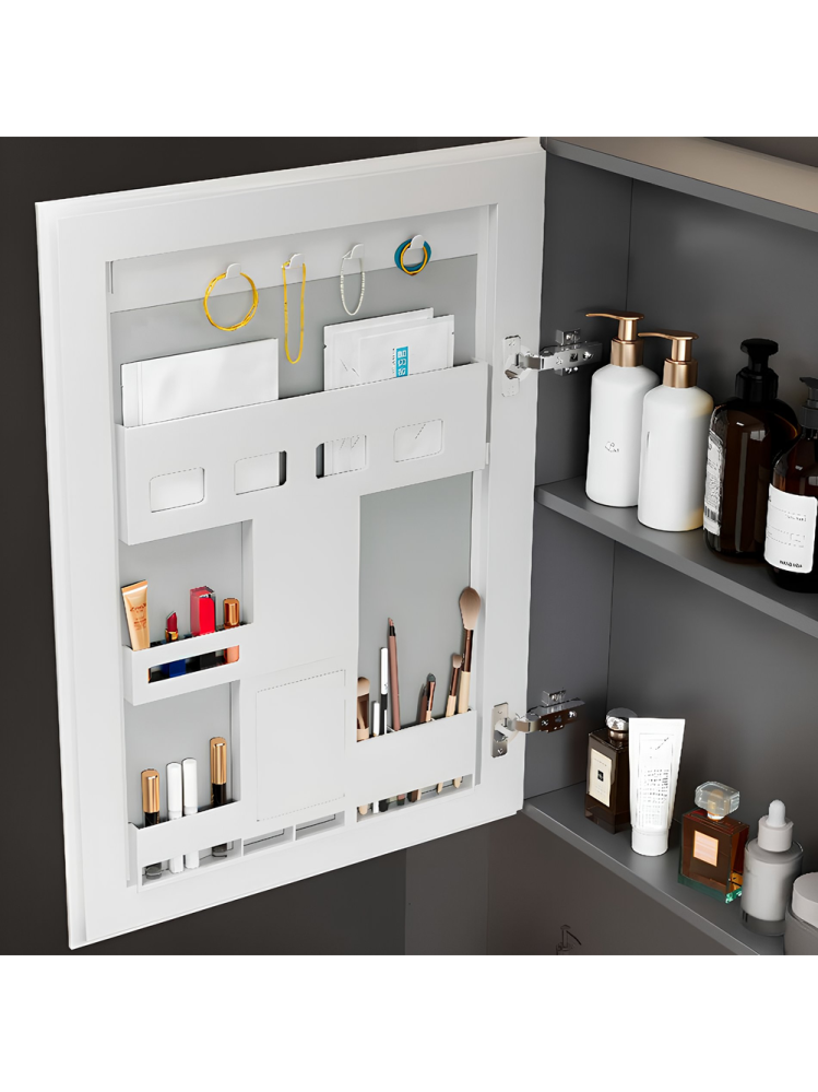 Set mobilier de baie cu lavoar Monti 60cm Grey [4]