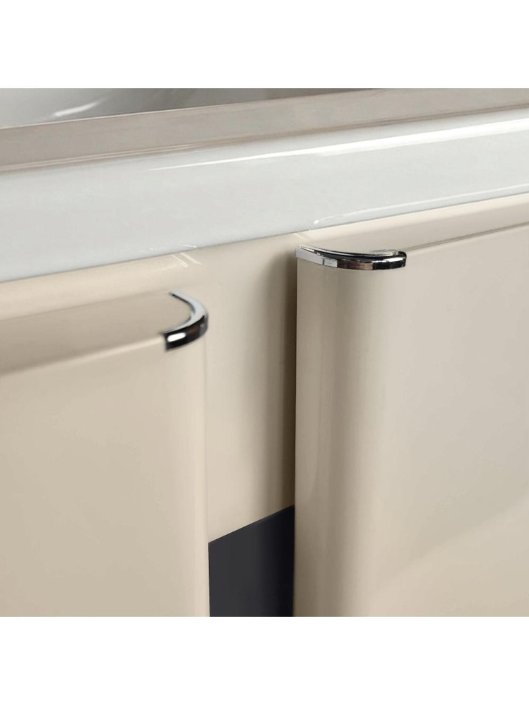 Set mobilier de baie cu lavoar Tula 60cm Bej [4]