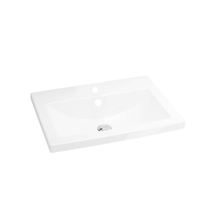 Set mobilier suspendat si lavoar Cersanit, Lara, 80 x 45 cm, alb [5]