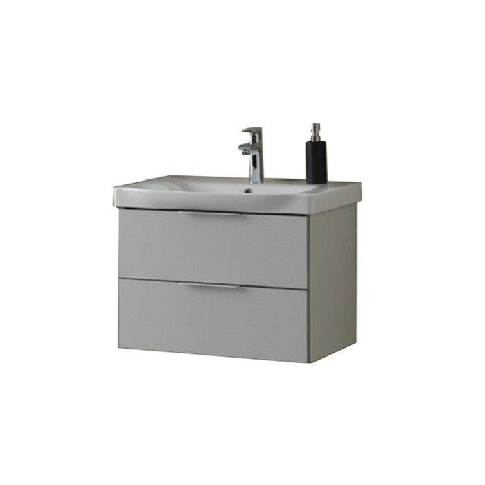 Set mobilier suspendat si lavoar Kolpasan, Lana, 65 cm, gri deschis [1]