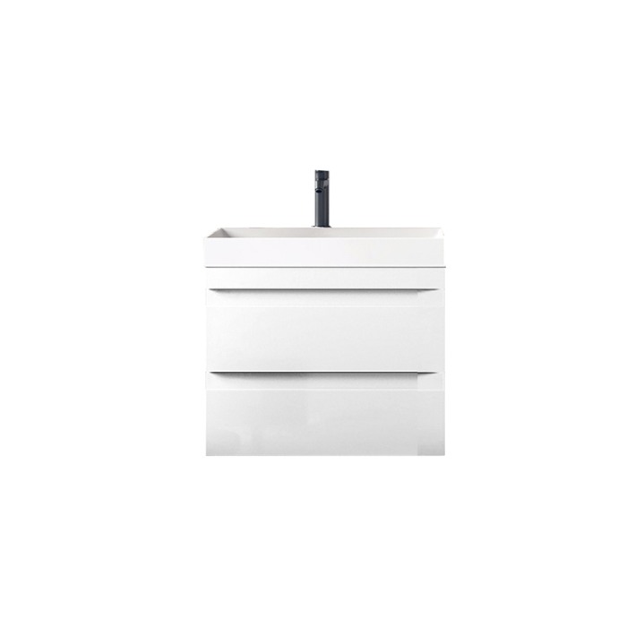Set mobilier suspendat si lavoar, KolpaSan, Naomi, 50 cm, alb [1]