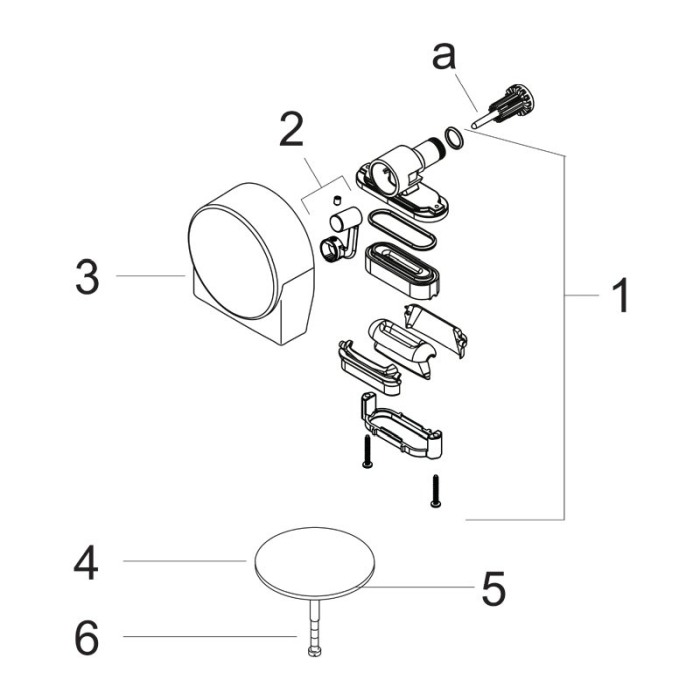 Set ornament, Hansgrohe, pentru instalatiile de cada Exafill S, auriu lucios [4]