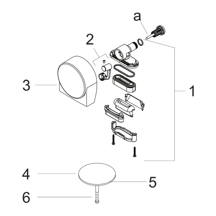 Set ornament, Hansgrohe, pentru instalatiile de cada Exafill S, bronz periat [4]