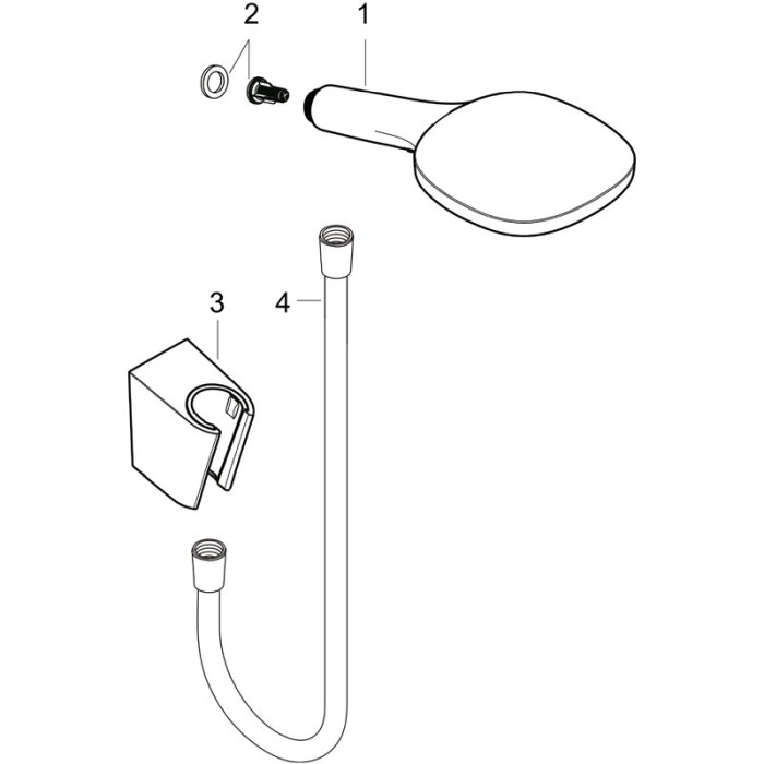 Set para si suport dus Hansgrohe, Raindance Select E, furtun de 160 cm, crom [4]