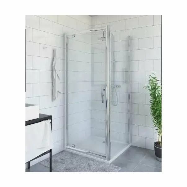 SET PROMO Usa de dus Roth Proxima pivotanta 90 cm + Panou de dus Roth Proxima 90 cm [1]