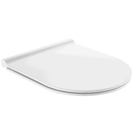 Set promo Vas WC suspendat cu capac soft close Roca Meridian Rimless 36x56 cm evacuare orizontala [4]