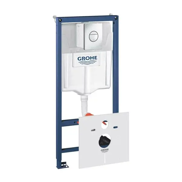 Set rezervor incastrat 4 in 1 Grohe Rapid SL cadru si clapeta Nova Cosmopolitan cu izolare fonica [1]