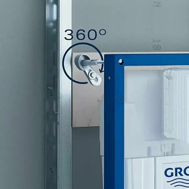 Set rezervor incastrat 4 in 1 Grohe Rapid SL cadru si clapeta Skate Cosmopolitan cu izolare fonica [6]