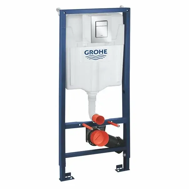 Set rezervor incastrat Grohe Rapid SL pentru vas wc cu clapeta cromata Skate Cosmopolitan S si set fixare [1]
