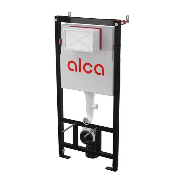 Set rezervor WC cu cadru incastrat Alcadrain AM101/1120 si clapeta M770 alb plus vas WC Fluminia Paris cu capac softclose [5]