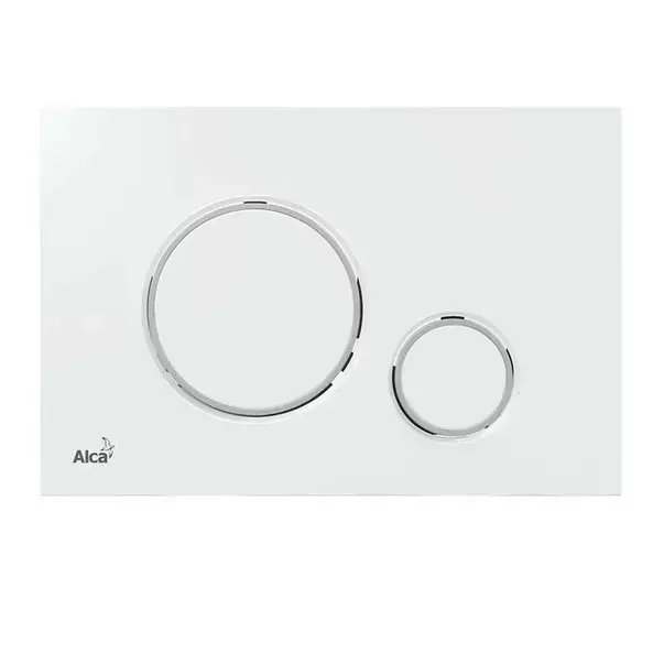 Set rezervor WC cu cadru incastrat Alcadrain AM101/1120 si clapeta M770 alb plus vas WC Fluminia Paris cu capac softclose [6]